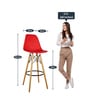DSW Iconic Bar Stool Barstool in Red Colour