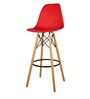 DSW Iconic Bar Stool Barstool in Red Colour