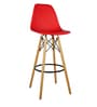 DSW Iconic Bar Stool Barstool in Red Colour