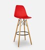 DSW Iconic Bar Stool Barstool in Red Colour