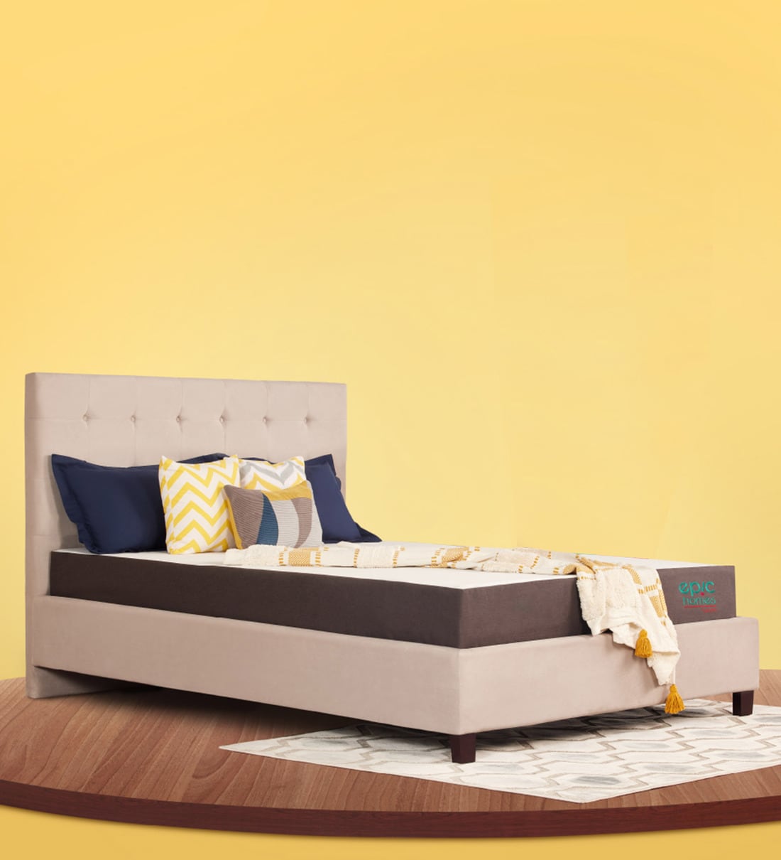 Buy Dual 6 inch HR Foam King Size Mattress at 32 OFF by Epic Home