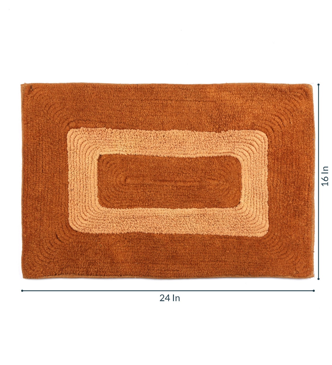 Buy Brown Cloth Plain Solid 24X16 Inches Antiskid Bath Mat By Chaque Decor Online Solid Colour