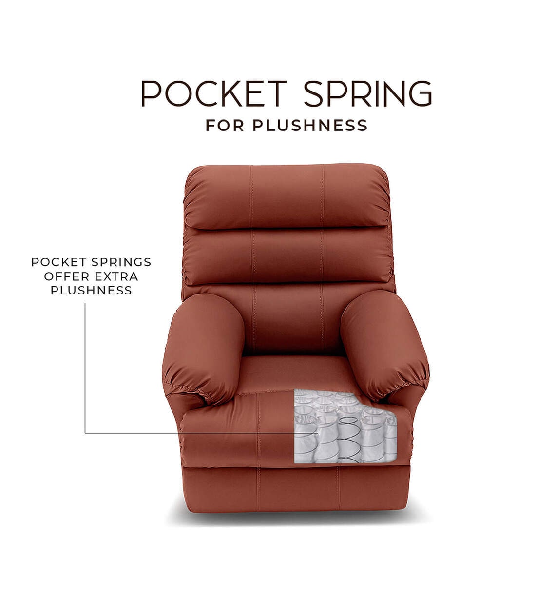 Buy Avalon Posture Pro Leatherette 1 Seater Rocking And Revolving