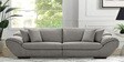 Duino Boucle Fabric 4 Seater Sofa in Graphite Grey Colour