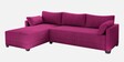 Duke Fabric RHS Sectional Sofa(3 + Lounger) In Mulberry Colour