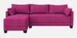 Duke Fabric RHS Sectional Sofa(3 + Lounger) In Mulberry Colour