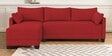 Duke Fabric RHS Sectional Sofa(3 + Lounger) In Red Colour
