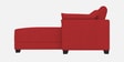 Duke Fabric RHS Sectional Sofa(3 + Lounger) In Red Colour