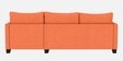 Duke Fabric RHS Sectional Sofa(3 + Lounger) In Terracotta Colour
