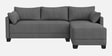 Duke Fabric LHS Sectional Sofa(3 + Lounger) In Grey Colour