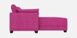 Duke Fabric LHS Sectional Sofa(3 + Lounger) In Mulberry Colour