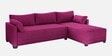 Duke Fabric LHS Sectional Sofa(3 + Lounger) In Mulberry Colour