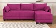 Duke Fabric LHS Sectional Sofa(3 + Lounger) In Mulberry Colour