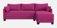 Duke Fabric LHS Sectional Sofa(3 + Lounger) In Mulberry Colour
