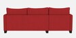 Duke Fabric LHS Sectional Sofa(3 + Lounger) In Red Colour