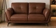 Dundee Half Leather 2 Seater Sofa in Tuscany Cedar colour