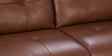 Dundee Half Leather 3 Seater Sofa in Tuscany Cedar colour