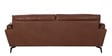 Dundee Half Leather 3 Seater Sofa in Tuscany Cedar colour