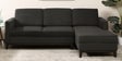 Dunford Fabric LHS Sectional Sofa (3 + Lounger) In Charcoal Grey Colour