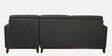 Dunford Fabric LHS Sectional Sofa (3 + Lounger) In Charcoal Grey Colour
