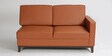 Dunford Leatherette RHS Sectional Sofa (3 + Lounger) in Tan Colour