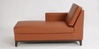 Dunford Leatherette RHS Sectional Sofa (3 + Lounger) in Tan Colour