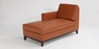 Dunford Leatherette RHS Sectional Sofa (3 + Lounger) in Tan Colour