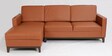 Dunford Leatherette RHS Sectional Sofa (3 + Lounger) in Tan Colour