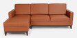 Dunford Leatherette RHS Sectional Sofa (3 + Lounger) in Tan Colour