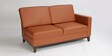 Dunford Leatherette RHS Sectional Sofa (3 + Lounger) in Tan Colour