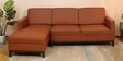 Dunford Leatherette RHS Sectional Sofa (3 + Lounger) in Tan Colour