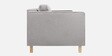 Dunsta Velvet 3 Seater Sofa In Grey Colour