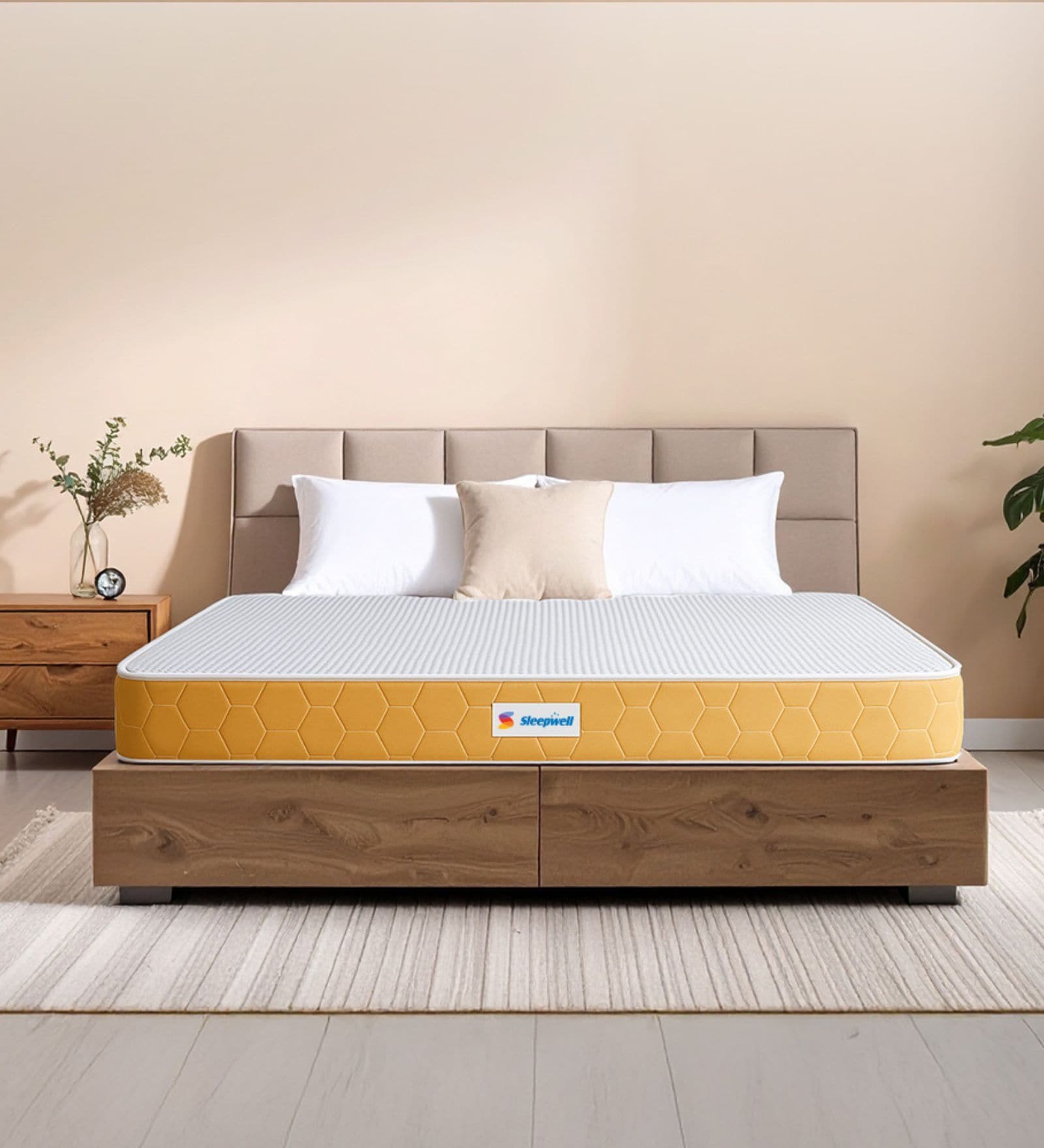 Dual 4 Inches Resitec Foam King Size Mattress