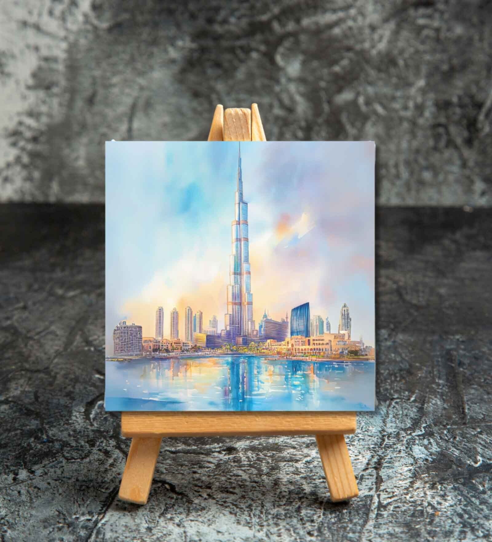 Dubai UAE Mini Canvas Frame