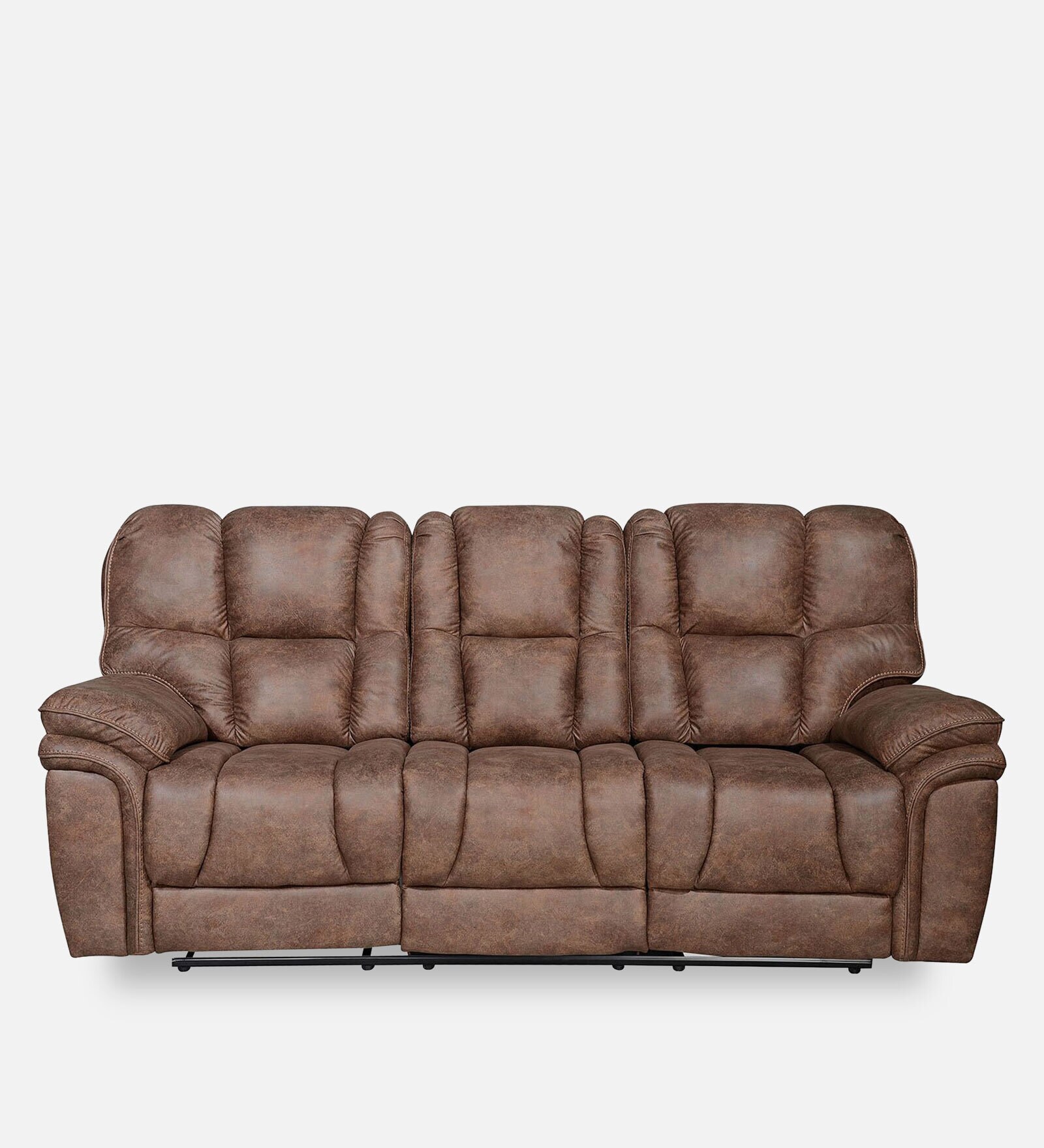 Buy Dubai 3 Seater Recliner in Brown Colour by home Pepperfry