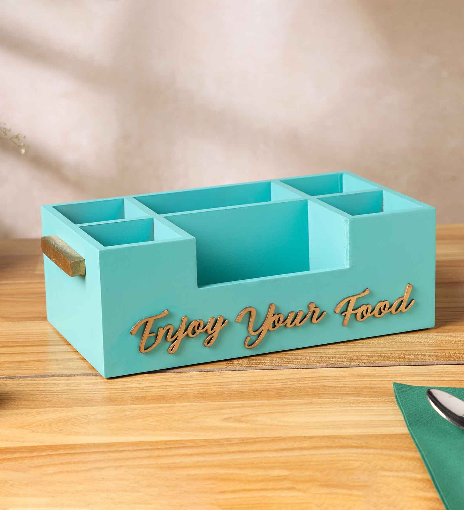 Buy Aqua Wood 1 Pcs Cutlery holder at 40 OFF by Dudki Pepperfry