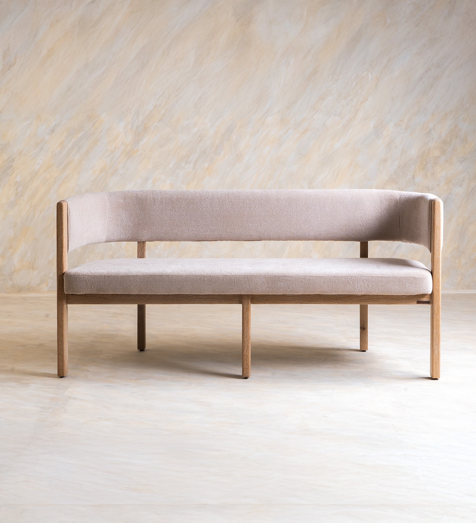 Dune Bench In White Finish