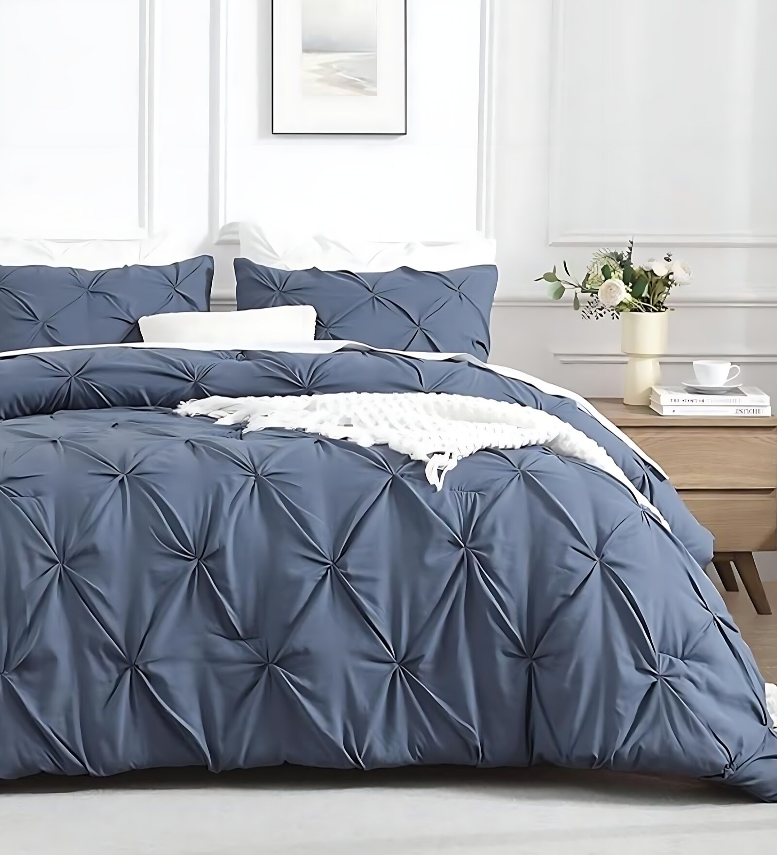 Dune Pin Tuck Ac Comforter And Pillow Shams