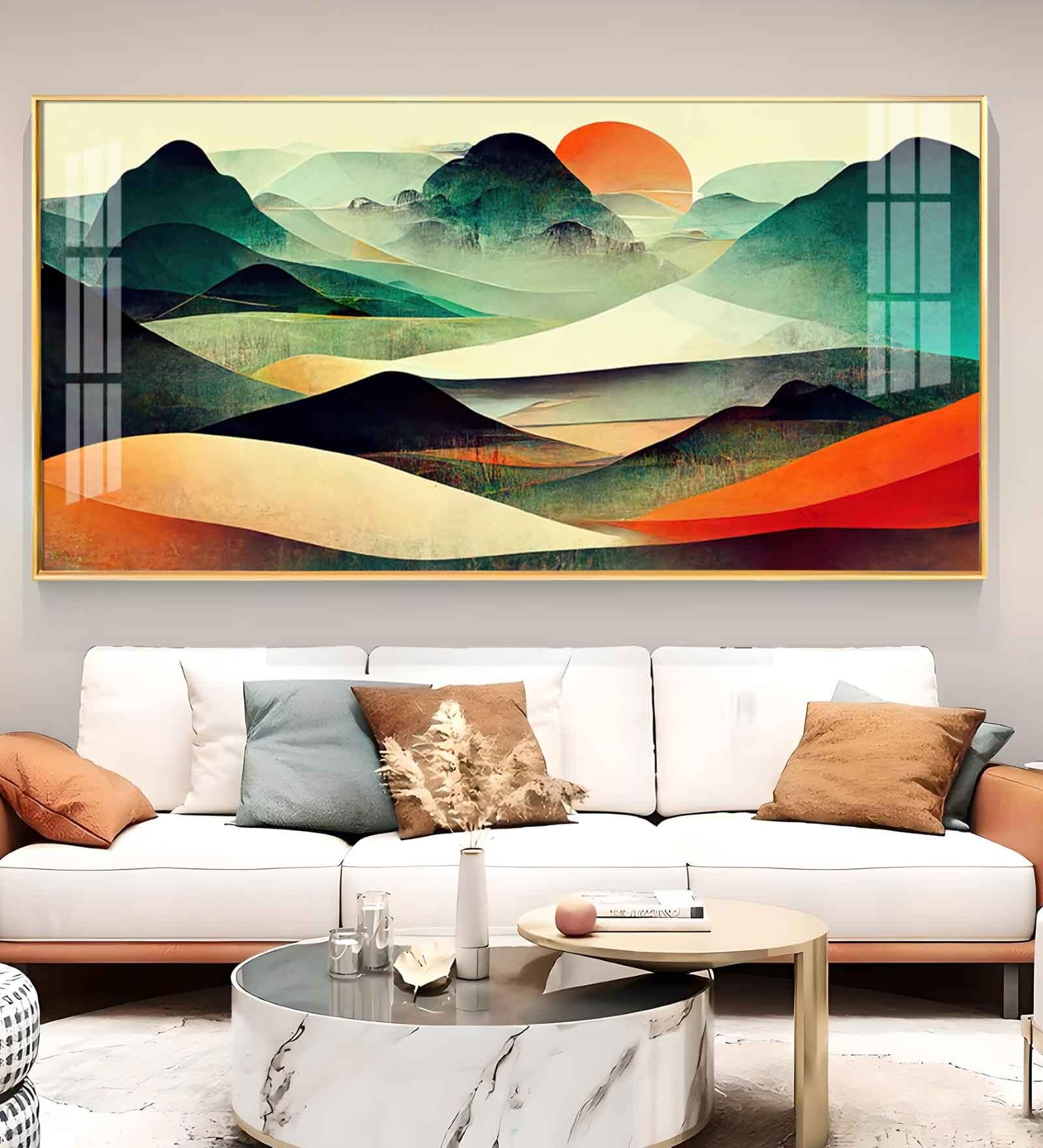 Dunes And Sunlit Glass Finish Horizontal Wall Art