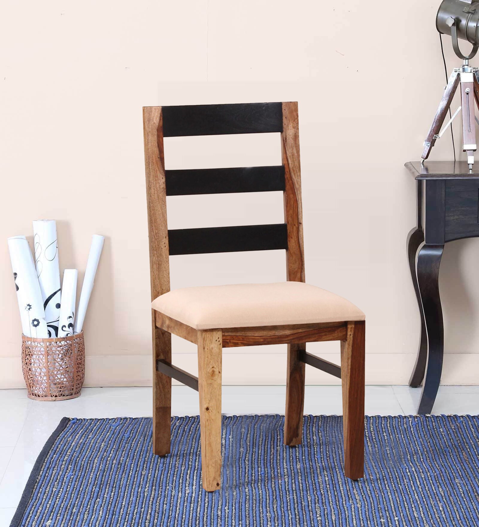 Buy Durham Solid Wood Dining Chair in Dual Tone Finish at 3 OFF by