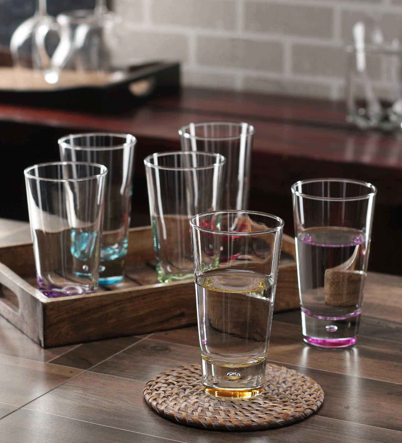 Buy Glass 320 ML Tall Glasses Set Of 6 Online Everyday Glassess
