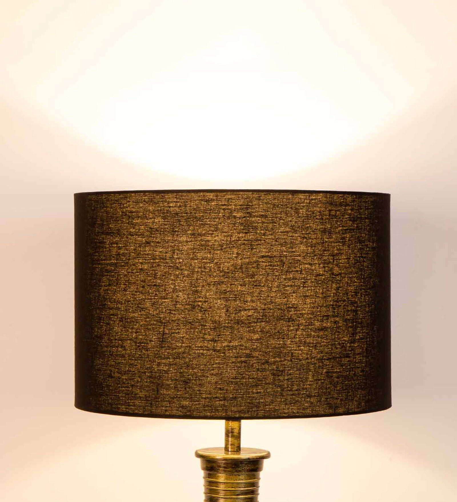 Dusk Black Cotton Cylindrical Lampshade