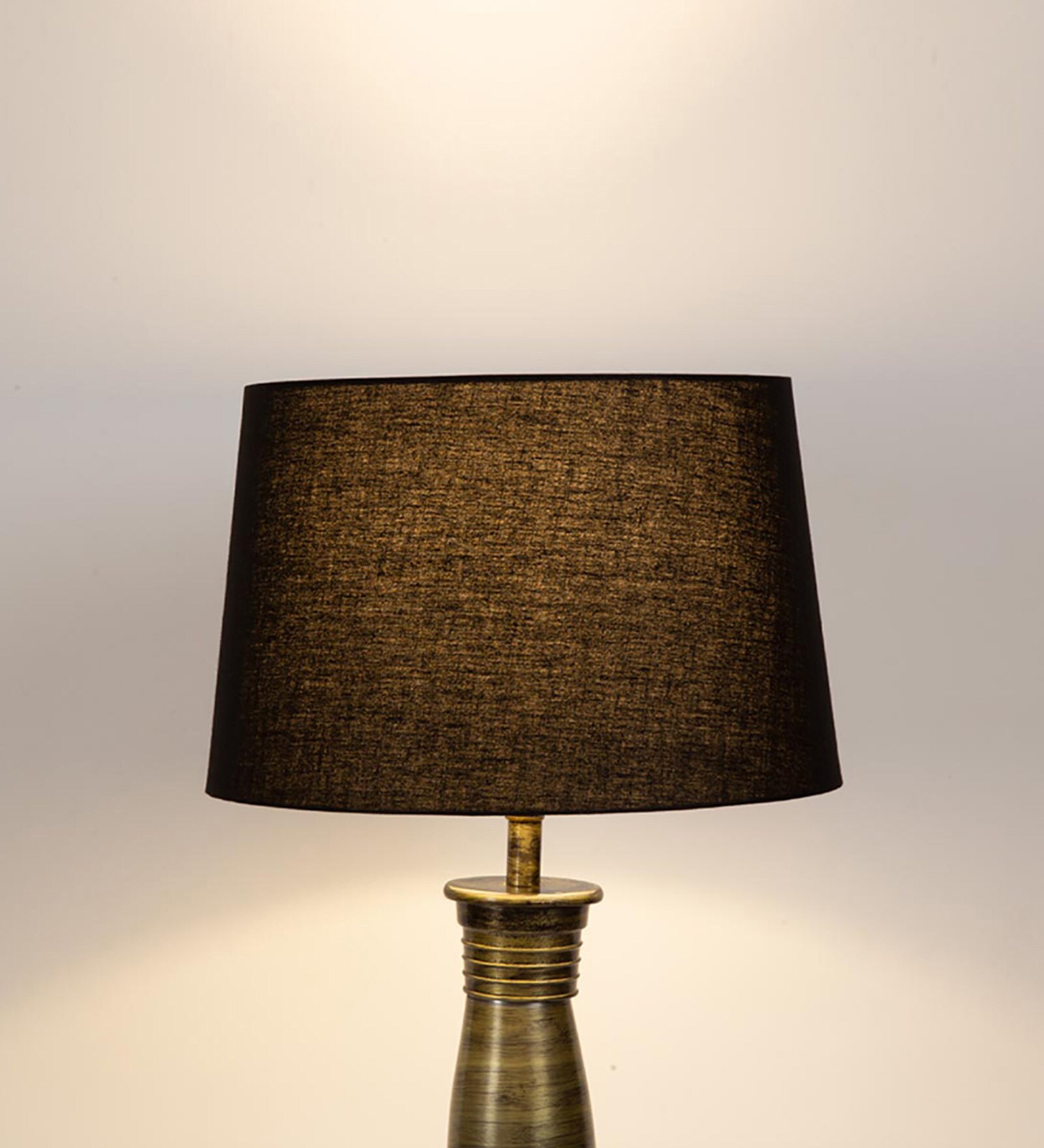 Dusk Black Cotton Drum Lampshade