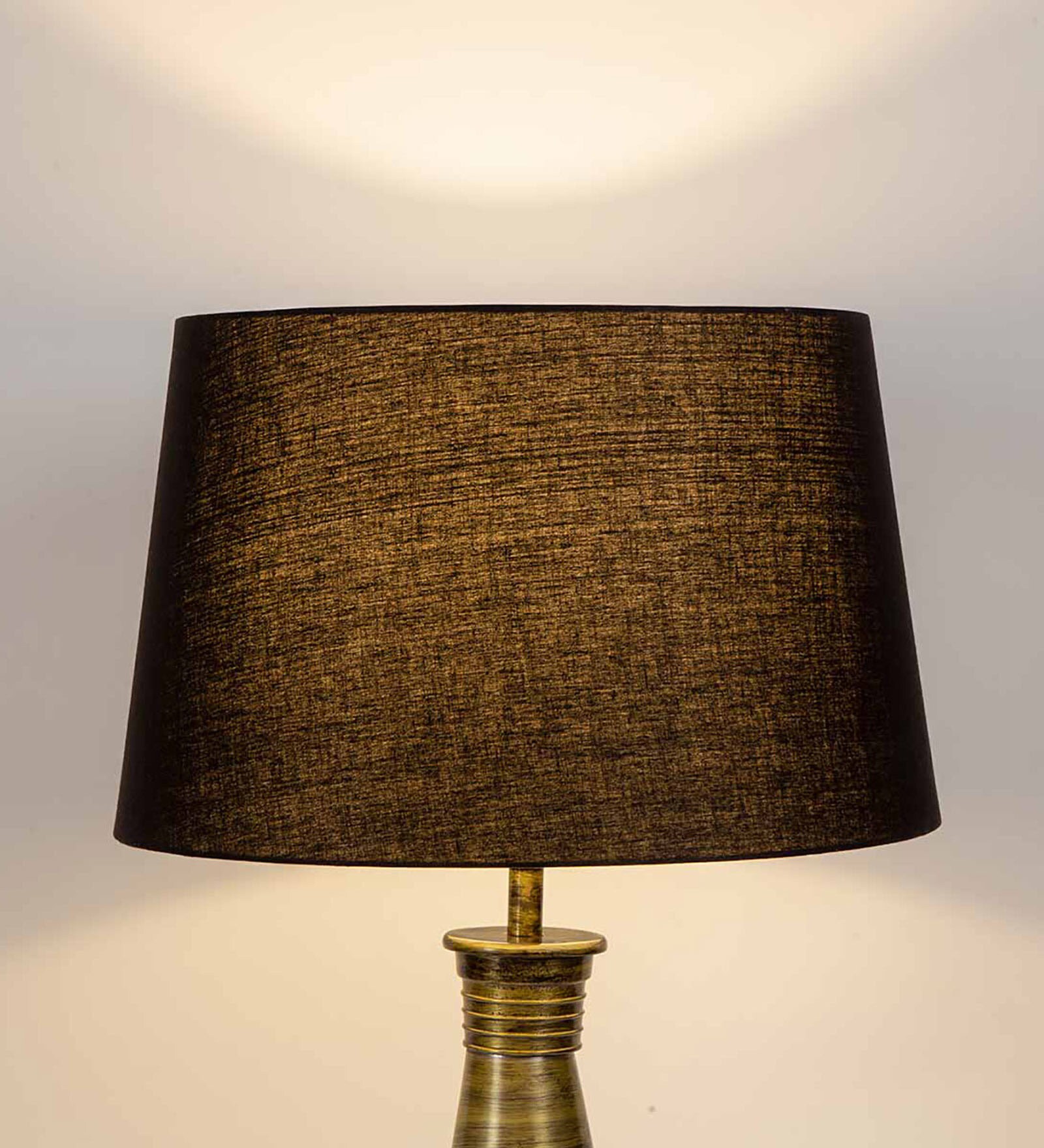 Dusk Black Cotton Drum Lampshade