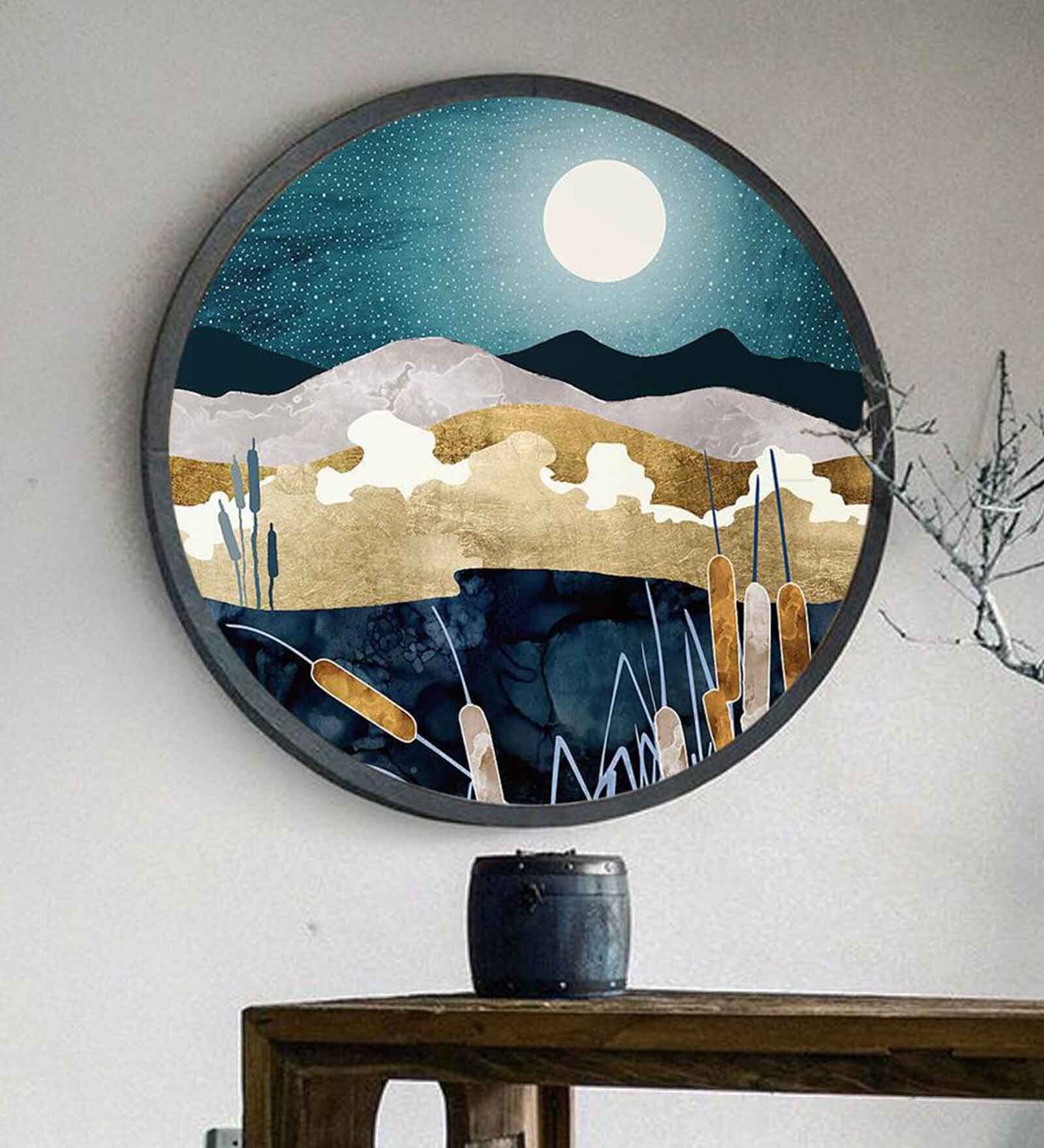 Dusk to Dawn Canvas Art Prints In Purple