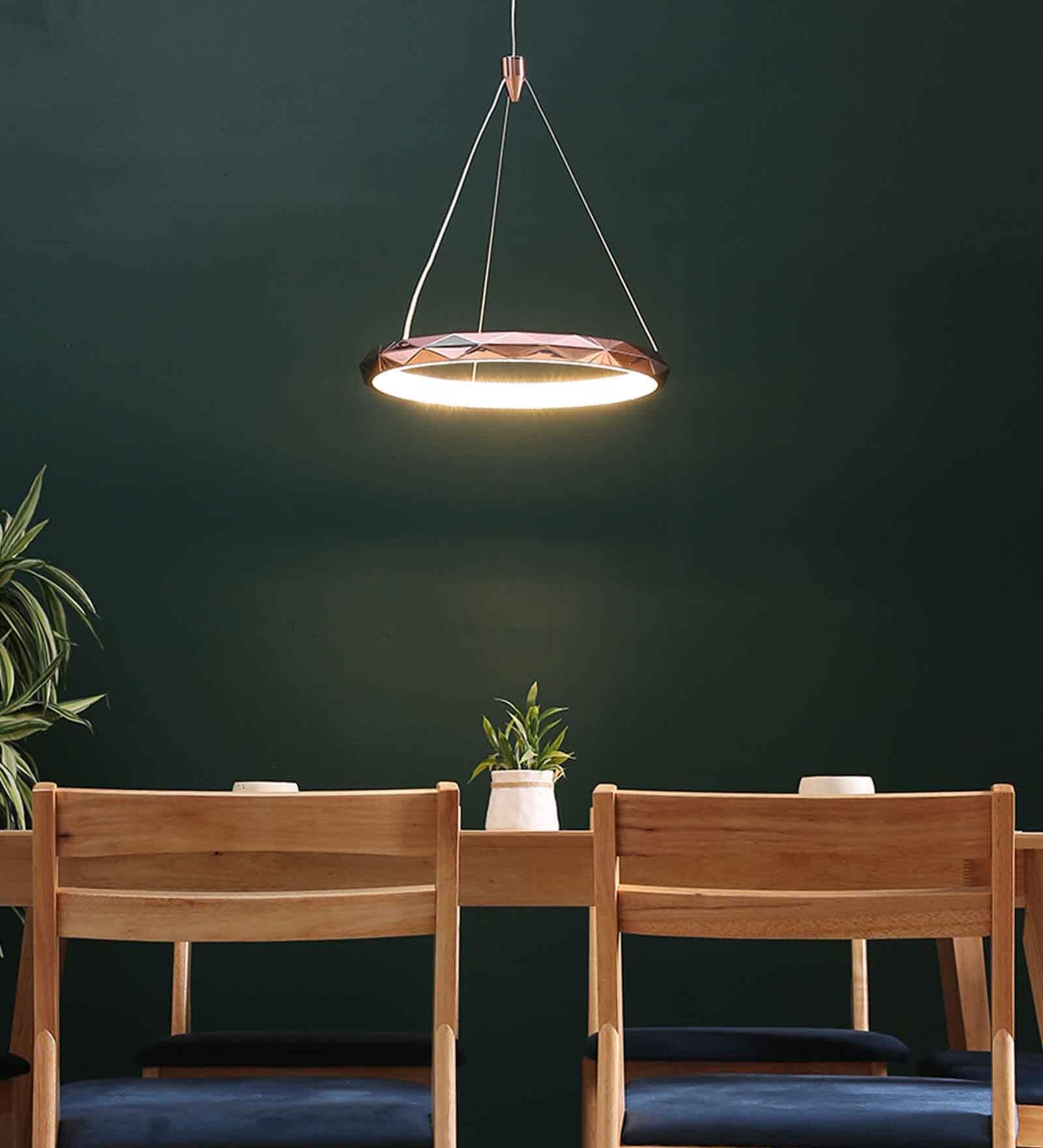 Areum Rose Gold Aluminium LED Ceiling Lights