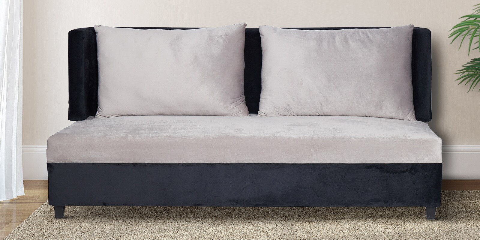 Buy Dublin Fabric 3 Seater Sofa in Light Grey Colour at 24 OFF by Fine Group Pepperfry