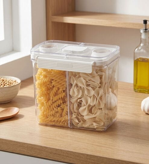 3.2 Litre Dual Compartment Dry Food Storage Container