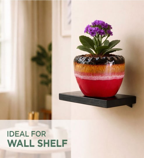 Dual Tone Glazed Ceramic Planter Pot