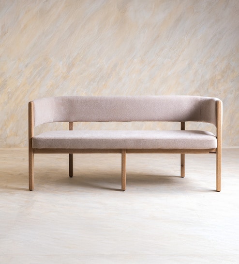 Dune Bench In White Finish